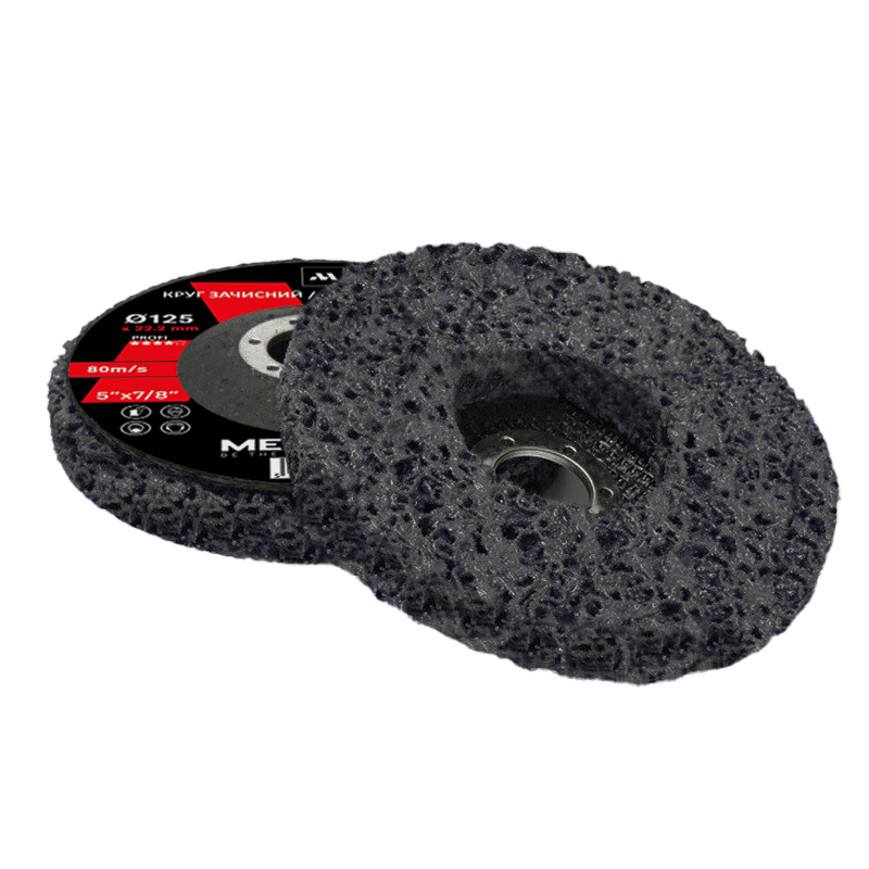 Круг шліфувальний з нетканого матеріалу "Корал" 125х22.23 мм чорний STANDARD Mercury